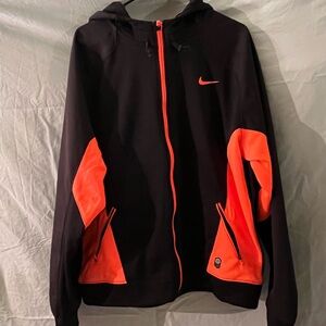 Nike Men's Performance Jacket in Black and Orange